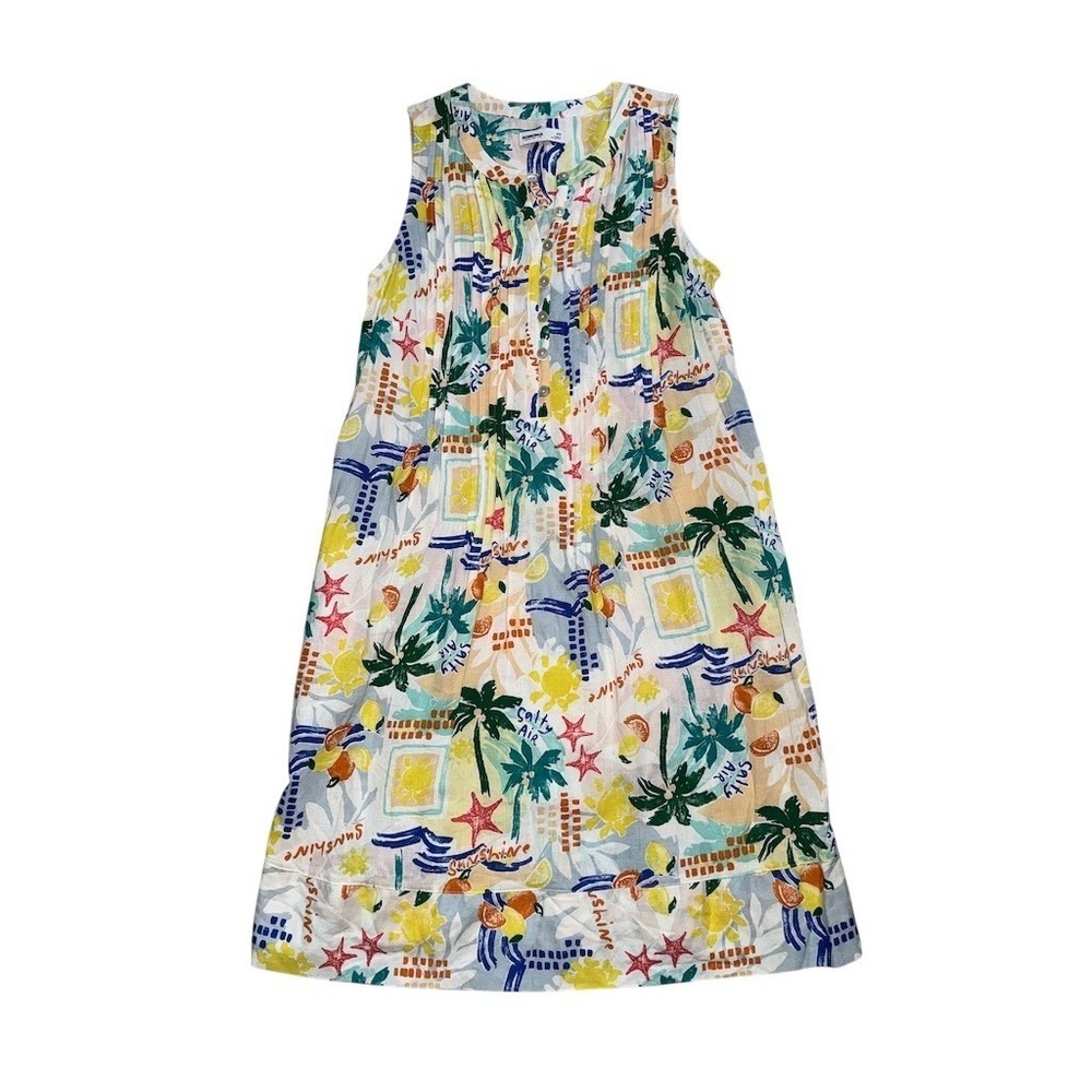 Sonoma Dress Womens XS Tropical Shift Mini resort vacation beach salty party